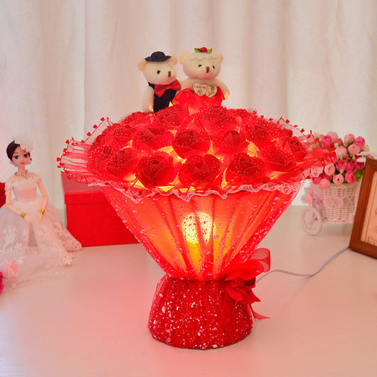 Lámpara Rosa Romántica para Dormitorio - Luz Cálida de Cabecera - Image 9