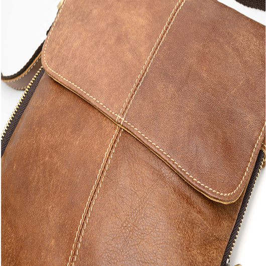 Bolsa Casual de Cuero Genuino para Hombre - Bandolera First Layer - Image 5