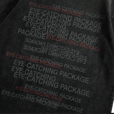 Playera Estampada con Letras Desgastadas para Hombre - Image 3