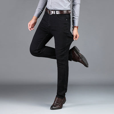 Pantalones Casuales Rectos con Elastano para Hombre - Image 2