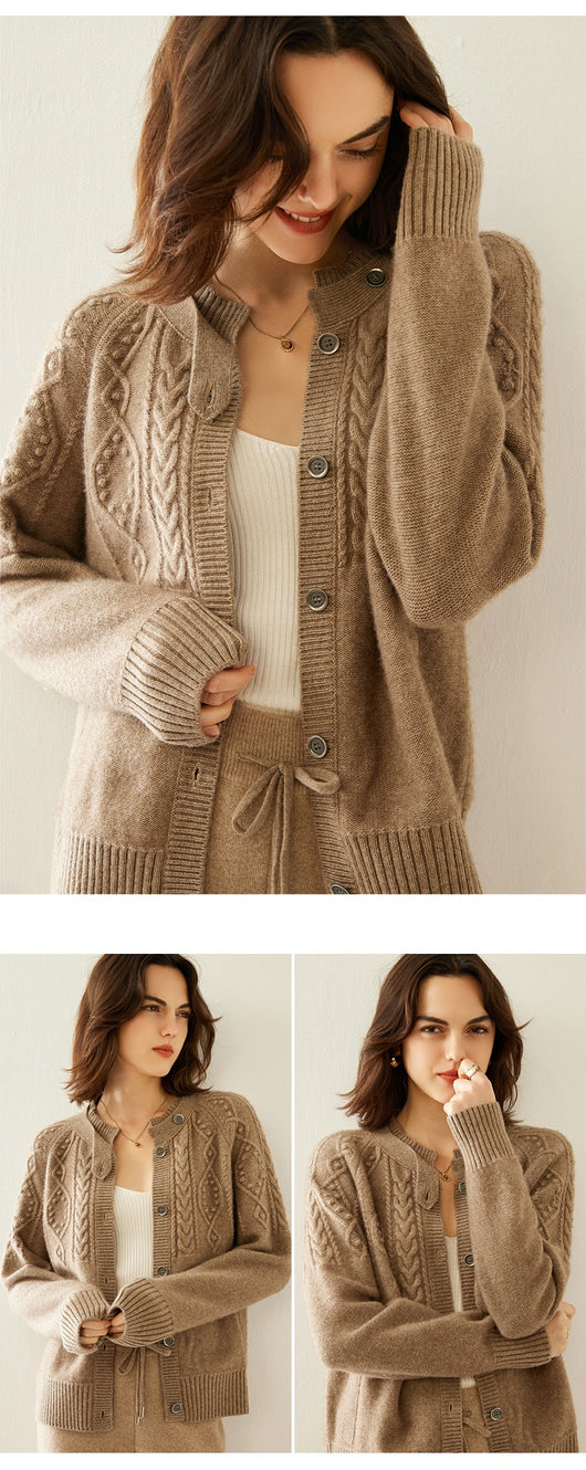 Cardigan de Cachemira Gruesa para Mujer - Image 15
