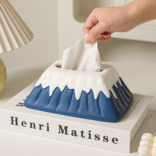 Dispensador de Pañuelos Ceramic Snow Mountain - Image 2