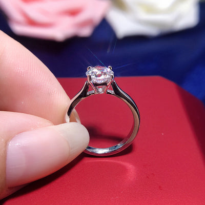 Anillo de Moissanita Simulada para Mujer - Image 8
