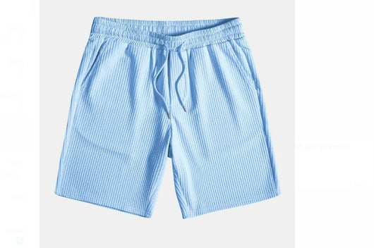 Conjunto de Playa Hombre Dos Piezas - Shorts y Camiseta Rayas Multicolor - Image 7