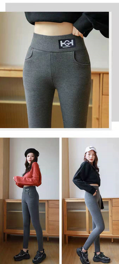 Leggings Térmicos de Cachemira y Lana de Cordero para Invierno - Image 14