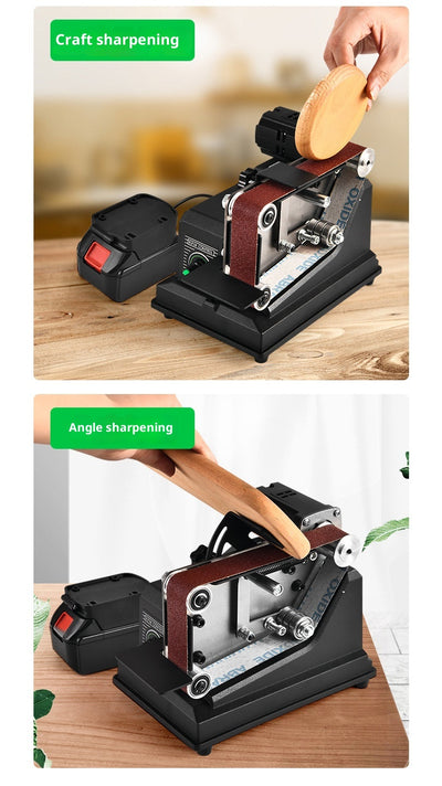 Lijadora de Banda Eléctrica Compacta para Pulido y Acabado DIY - Image 10
