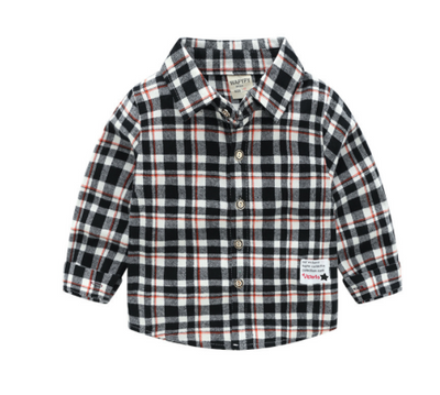 Camisa Escocesa Infantil de Manga Larga - Diseño Clásico y Cómodo - Image 13