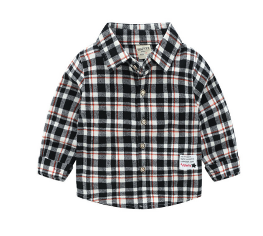 Camisa Escocesa Infantil de Manga Larga - Diseño Clásico y Cómodo - Image 13