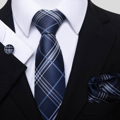 Conjunto de Corbata, Pañuelo y Gemelos para Hombre - Elegancia Empresarial - Image 12
