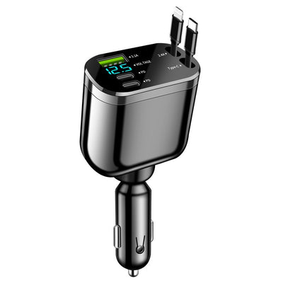 Cargador de Auto Encendedor Doble con Cable Flexible Plegable - Image 5