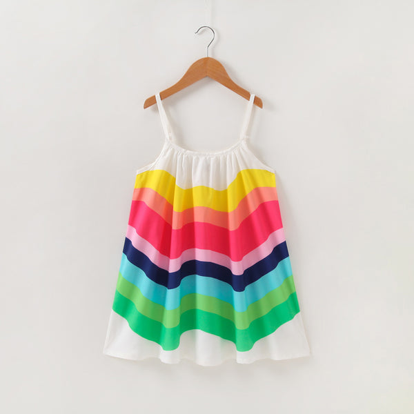 Vestido Princesa Estilo Occidental con Tirantes para Niña