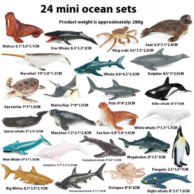 Juego Educativo de Animales Marinos Realistas para Niños - Image 32