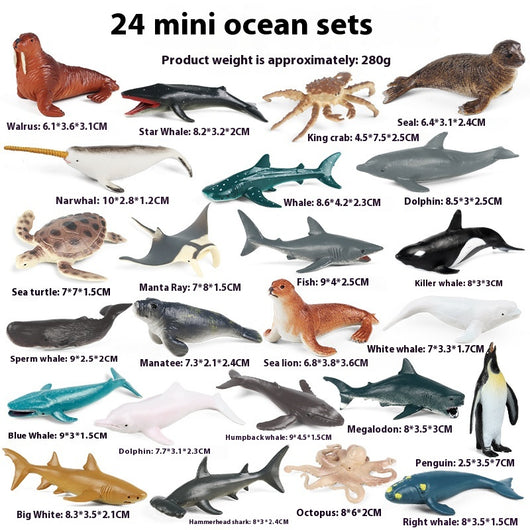 Juego Educativo de Animales Marinos Realistas para Niños - Image 32
