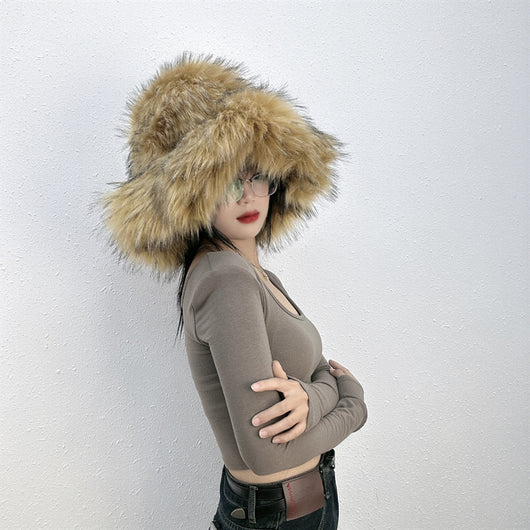 Gorro de Piel de Mapache Versátil y Elegante - Image 31