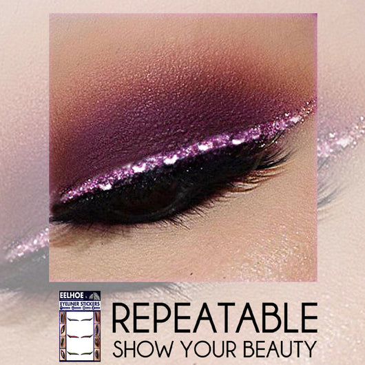 Delineador Adhesivo Diamantado Impermeable - Pegatinas de Eyeliner Gato Sexy para Maquillaje - Image 12