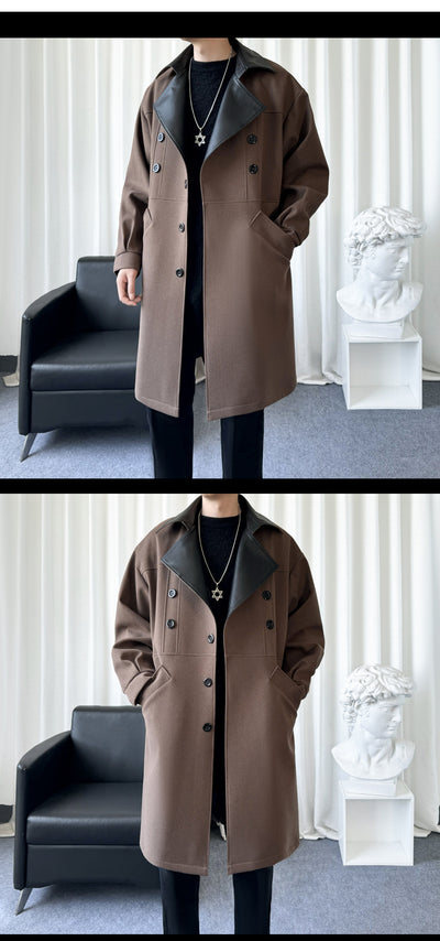 Abrigo de Lana para Hombre Estilo Coreano - Image 12