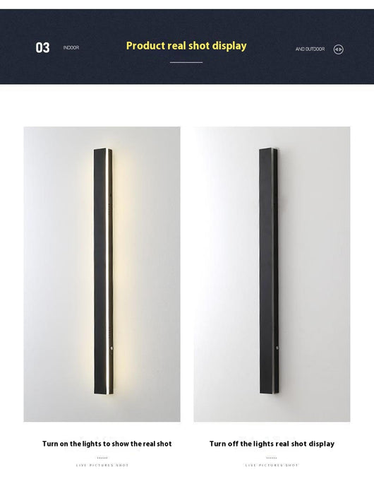 Lámpara de Pared Exterior Minimalista Impermeable para Jardín y Terraza - Image 8