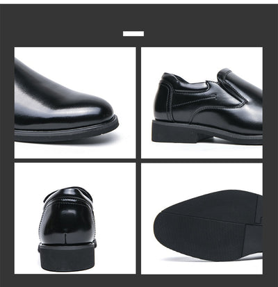 Zapatos de Cuero Formales Estilo Británico Retro para Hombre - Image 7