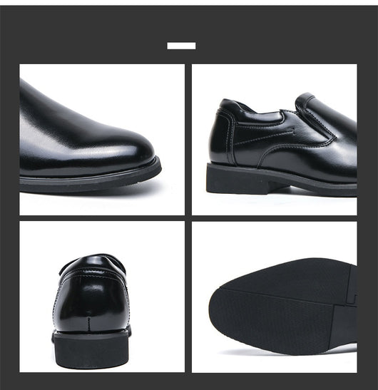 Zapatos de Cuero Formales Estilo Británico Retro para Hombre - Image 7