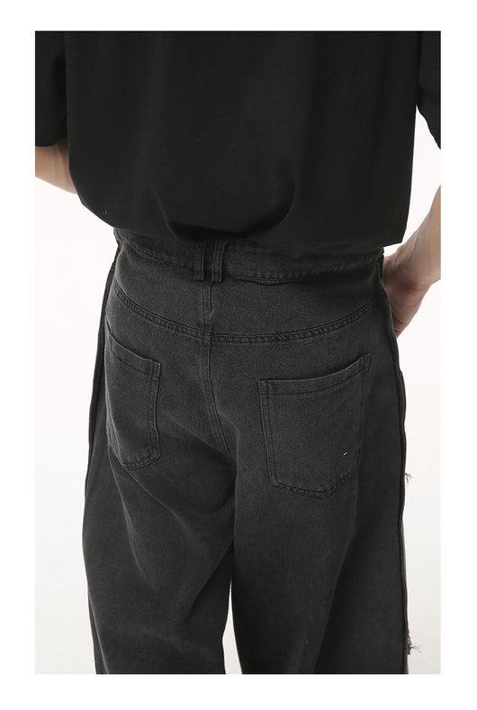 Pantalones Vaqueros Rotos Ancho Estilo Otoño para Hombre - Image 6