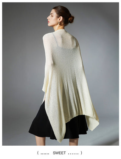 Cardigan Ligero Antibolitas Tejido Fino Color Sólido - Image 18
