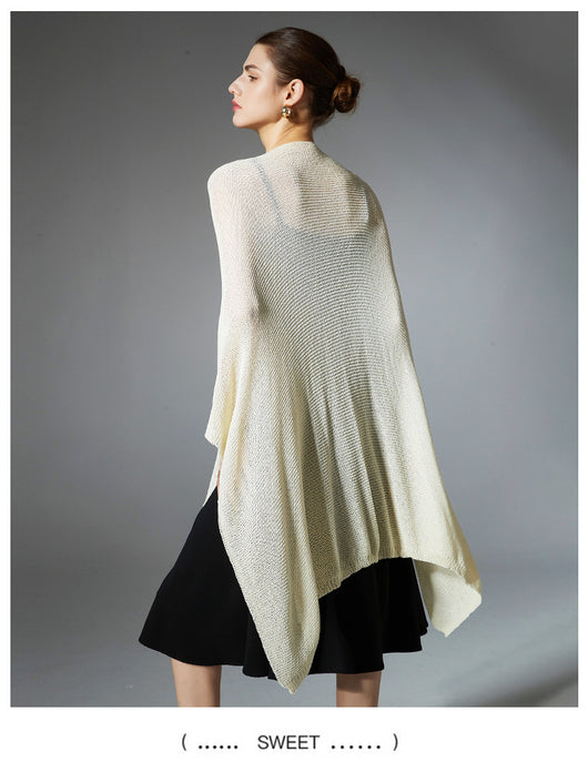 Cardigan Ligero Antibolitas Tejido Fino Color Sólido - Image 18