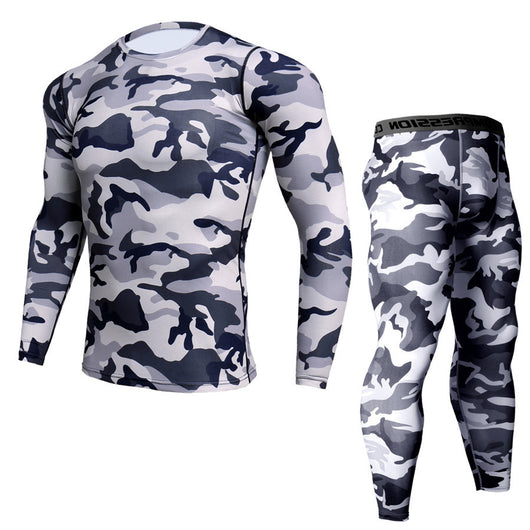 Conjunto Deportivo Ajustado de Manga Larga Secado Rápido para Hombre - Image 18
