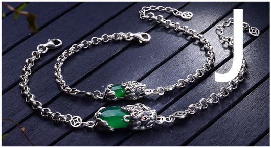 Pulsera de Valentía en Plata con Granate, Calcedonia y Ágata - Image 15