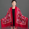Bufanda Cashmere Tibetana Bordada Gruesa para Invierno