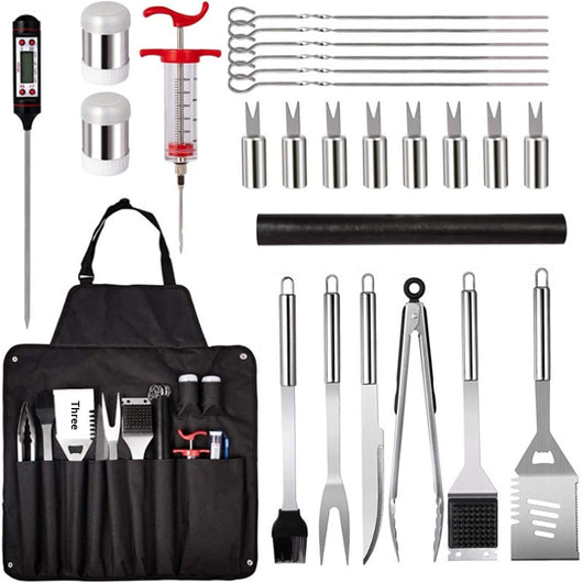 Set Completo de Asador 26 Piezas con Delantal y Cuchillos Profesionales - Image 4