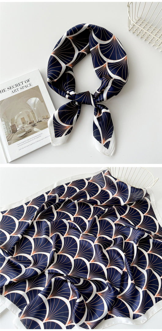 Pañuelo de Seda Cuadrado 70cm - Versátil para Primavera y Otoño - Image 43