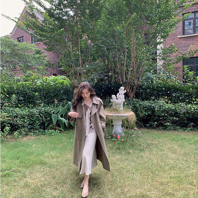 Gabardina Elegante y Minimalista para Mujer - Largo Medio