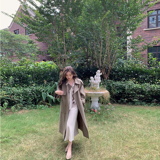 Gabardina Elegante y Minimalista para Mujer - Largo Medio