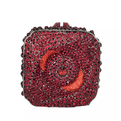 Bolso de Noche Cuadrado Brillante con Cristales de Diamante para Mujer - Image 13