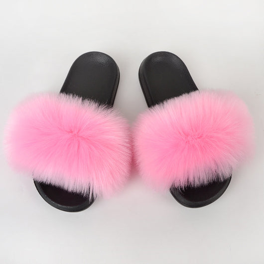 Pantuflas de Pelaje Sintético para Mujer - Cómodas, Antideslizantes y Acogedoras - Image 14