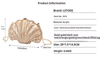 Bolso Bandolera Multicolor con Cadena de Concha - Image 18