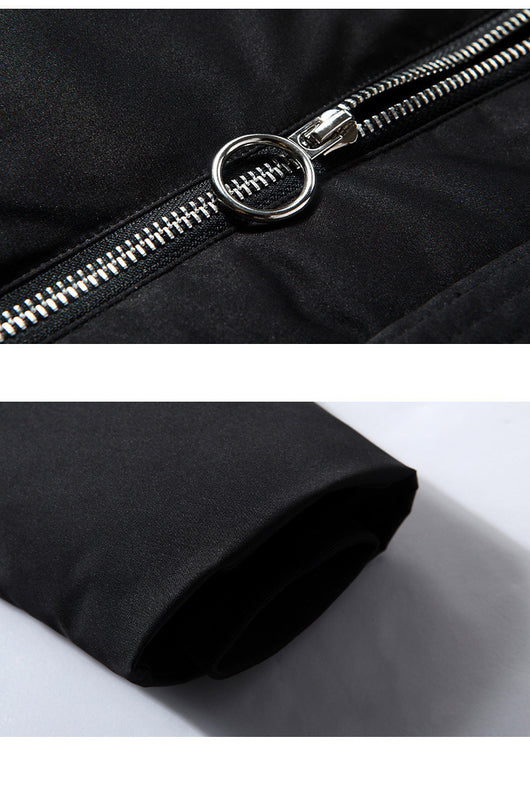 Parka Impermeable para Hombre con Cuello de Pluma de Ganso - Image 10