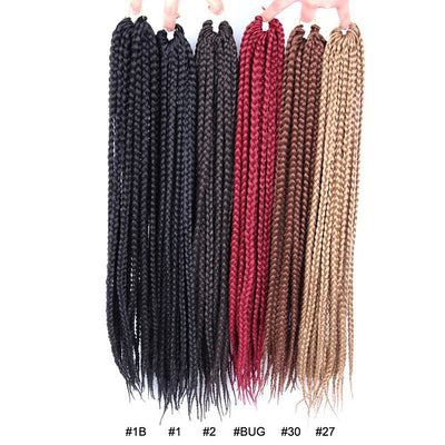 Peluca Sintética Trenzas Sucias 16 Pulgadas - Estilo Tres Trenzas Alargado - Image 4
