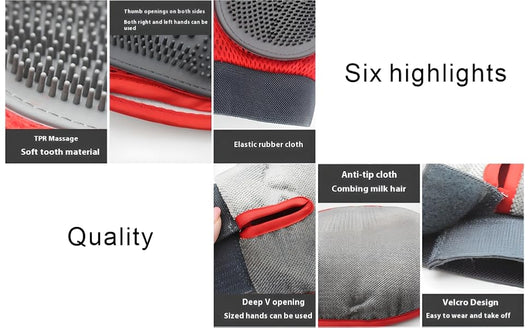 Guante de Baño y Limpieza para Mascotas con Cepillo Integrado - Image 8