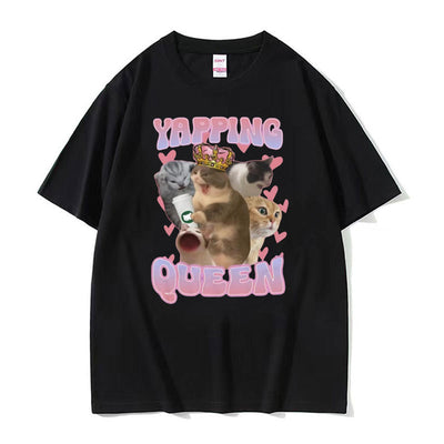 Camiseta Estampada Unisex Cuello Redondo Manga Corta Suelta - Image 14