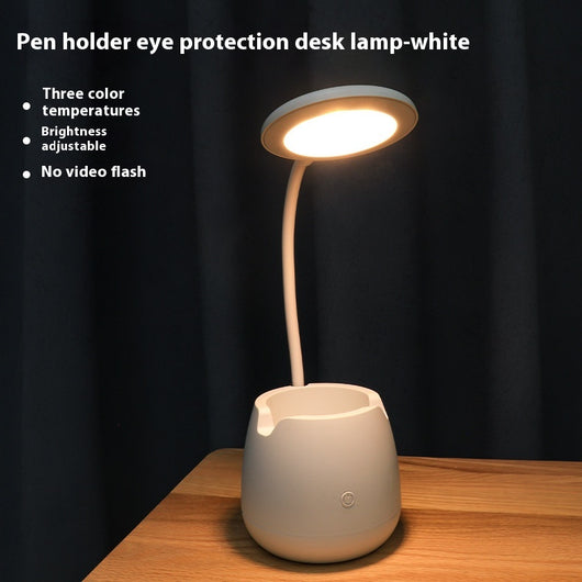 Lámpara de Escritorio LED Multifuncional con Organizador y Carga USB - Image 2