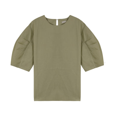Sudadera Minimalista Cuello Redondo Manga Cinco Puntos - Image 3