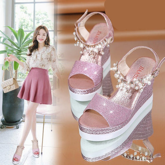 Tacones Altos Elegantes con Cristales Brillantes - Image 8
