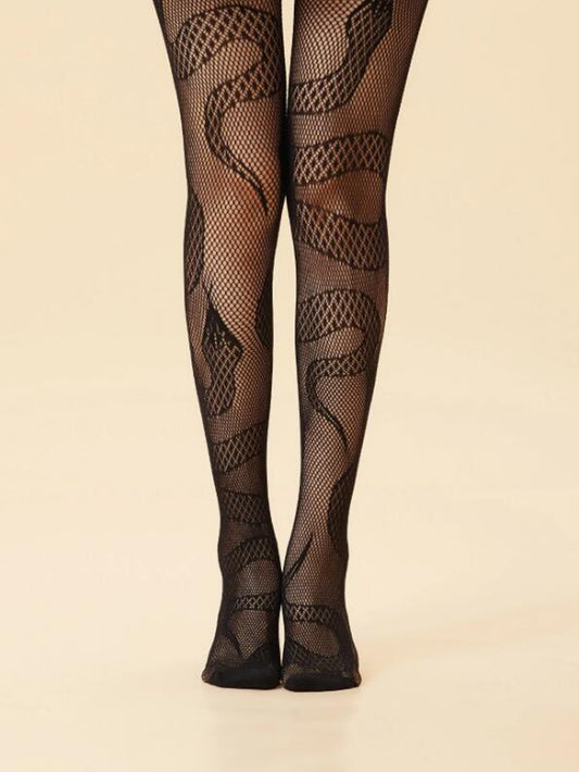 Pantimedias Caladas con Diseño de Estrellas Jacquard