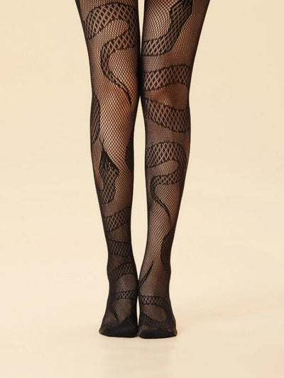 Pantimedias Caladas con Diseño de Estrellas Jacquard