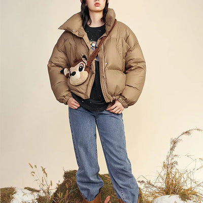 Chaqueta Elegante Delgada y Cálida Abotonada