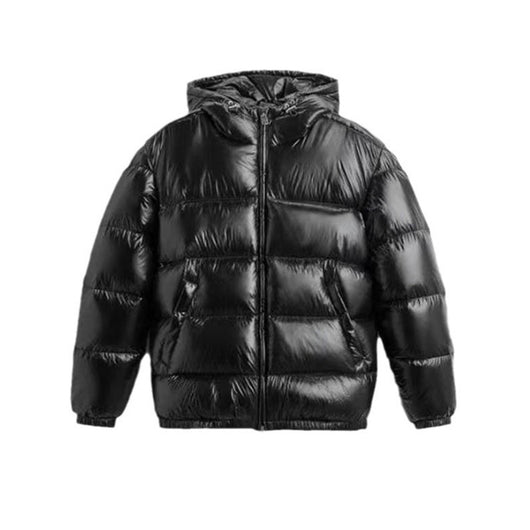 Chaqueta Negra de Algodón con Capucha - Estilo Casual - Image 4