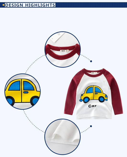 Playera Infantil Coreana de Manga Larga para Niños - Colección Otoño - Image 2