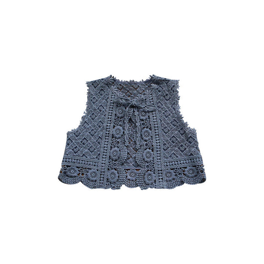 Chaleco Infantil con Flores Caladas para Niñas - Image 10
