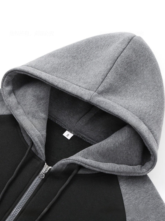 Sudadera con Capucha Raglan Bicolor para Hombre - Casual y Deportivo - Image 21